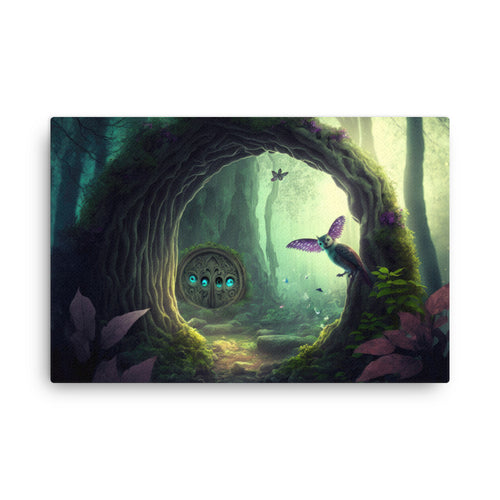 Nature shamanic enchanted nature art: magic & beauty converge canvas wall art print