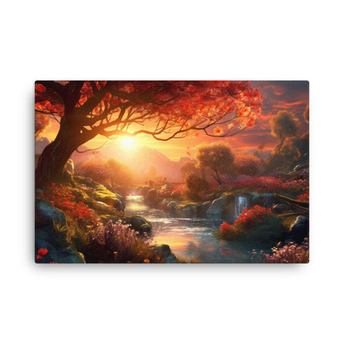 Nature shamanic nature's symphony canvas canvas wall art print