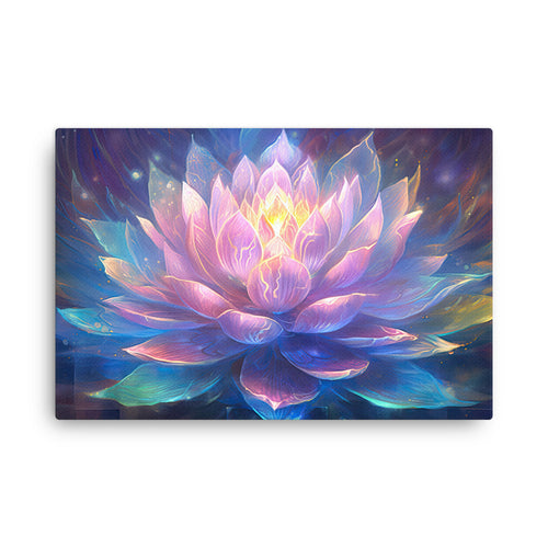 Yoga zen lotus symbol canvas canvas wall art print