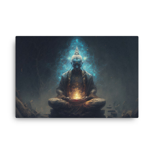 Nature shamanic enigmatic magical man canvas wall art print