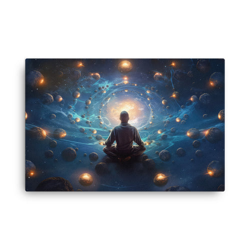 Cosmic space exploring the universe canvas wall art print