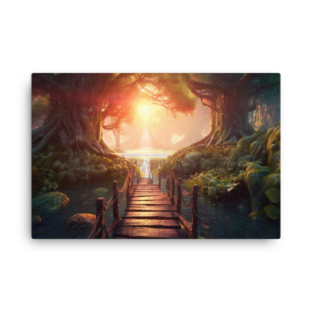 Yoga zen tranquil crossing canvas canvas wall art print