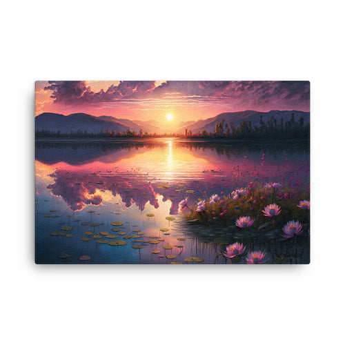 Nature shamanic awakening colors sunrise canvas wall art print