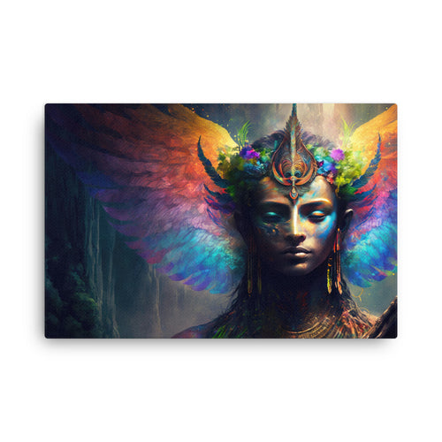 Chakra energy the power of the shaman : unveiling ancient mysteries canvas wall art print