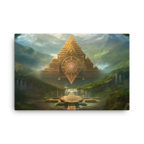 Sacred geometry symmetry art: essence canvas wall art print