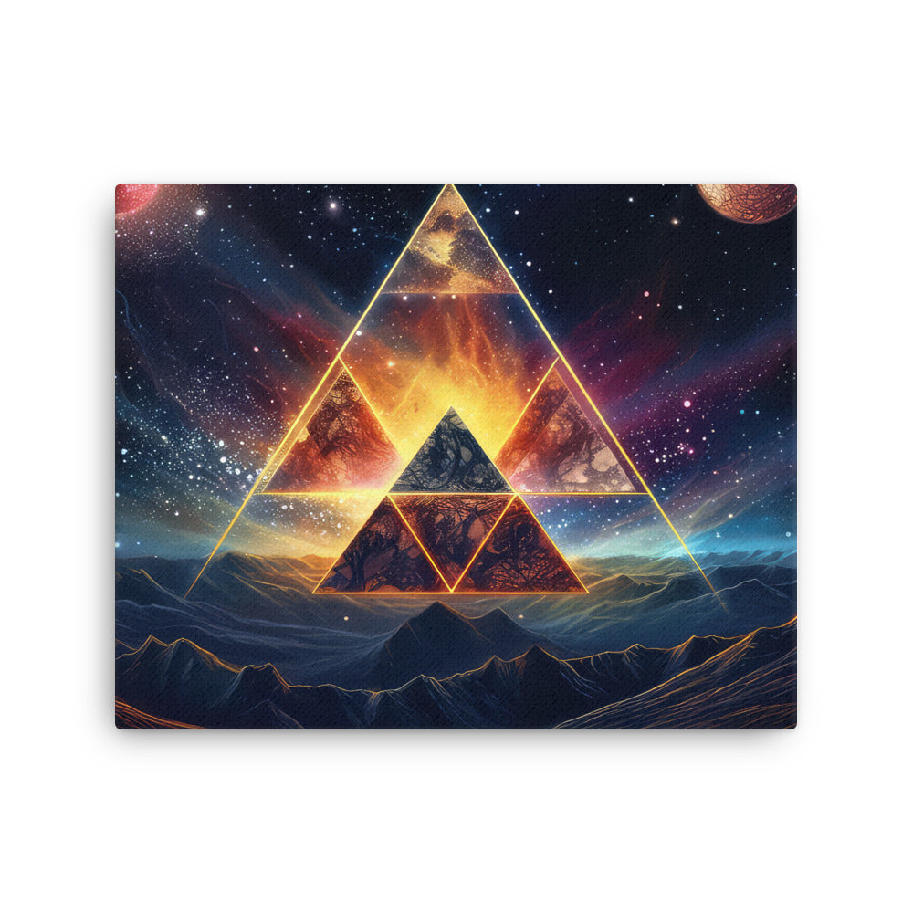 Sacred geometry language of shapes canvas print texture detail close-up