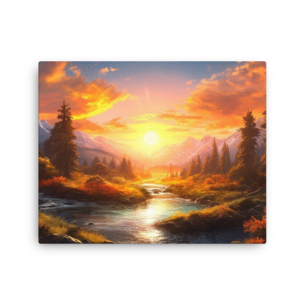 Nature shamanic new day dawning canvas print texture detail close-up