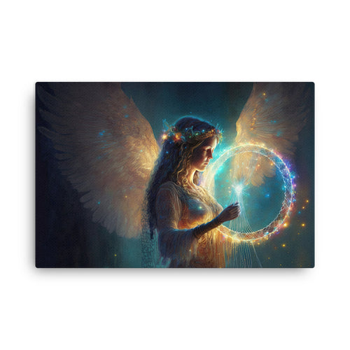 Chakra energy angel messengers canvas canvas wall art print