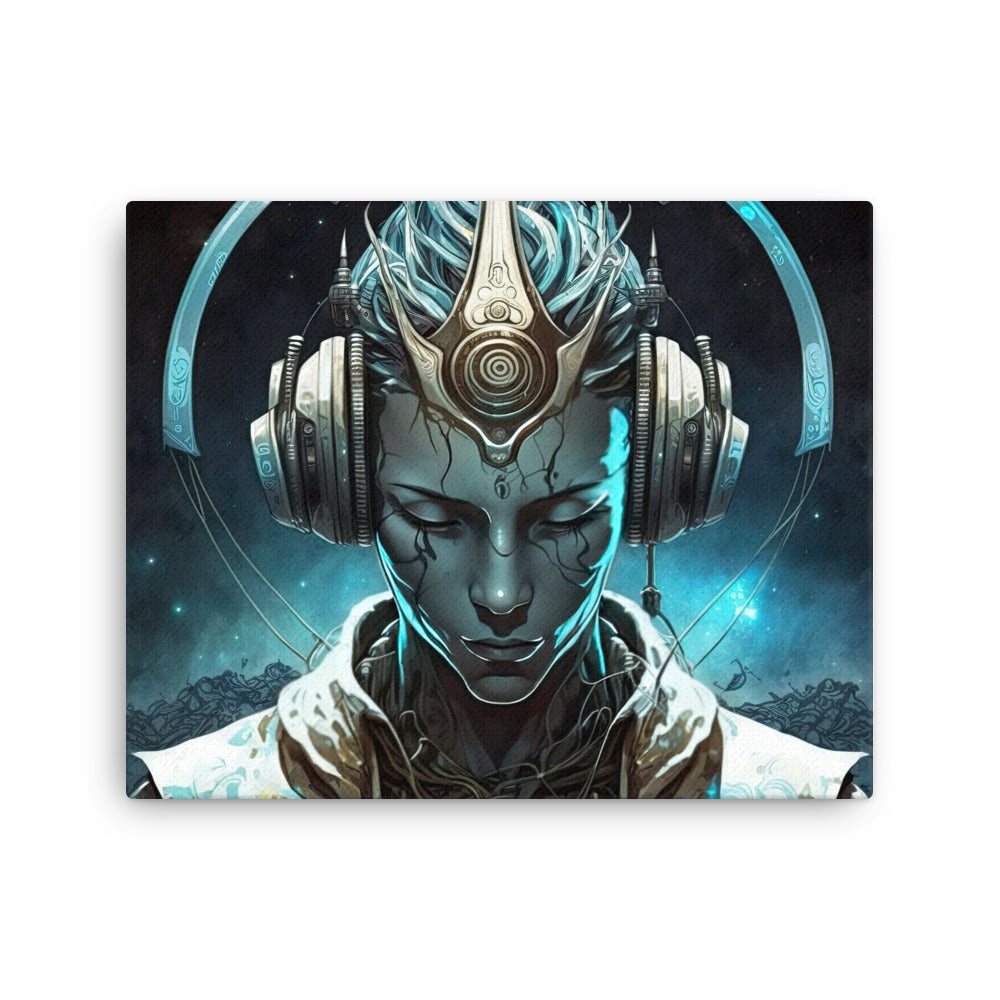 Spiritual ascended anime canvas canvas print texture detail close-up