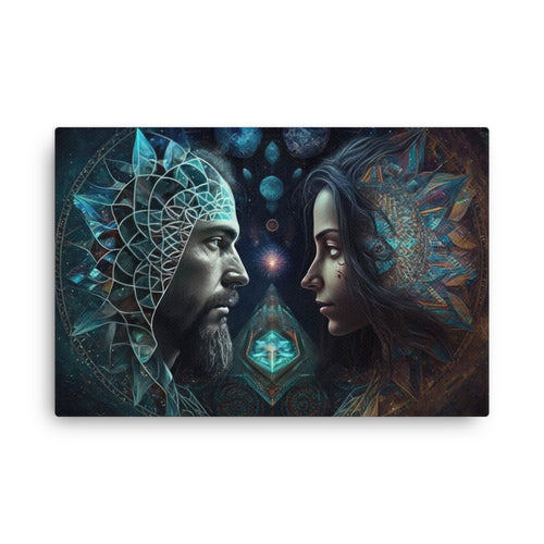 Spiritual love unveiled canvas canvas wall art print