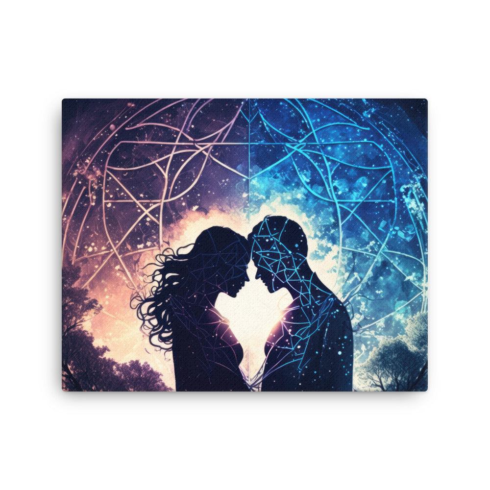buddha meditation Unconditional Love canvas wall art in meditation space mockup