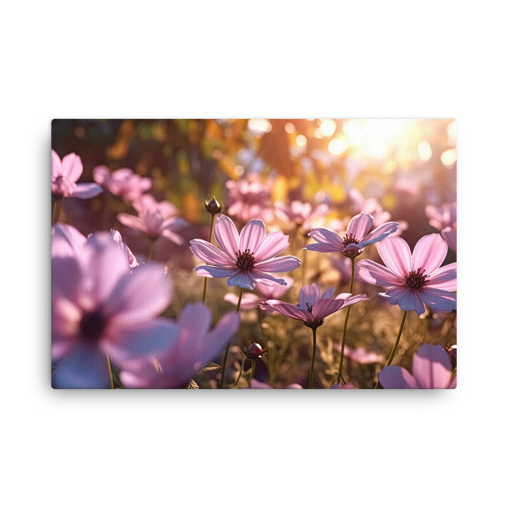 Nature shamanic sunrise blossoms canvas canvas wall art print