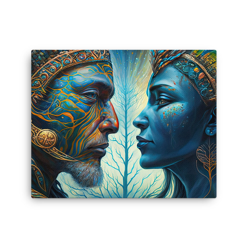 buddha meditation Nature & Shamanic - Ayahuasca Vision Art canvas wall art in meditation space mockup