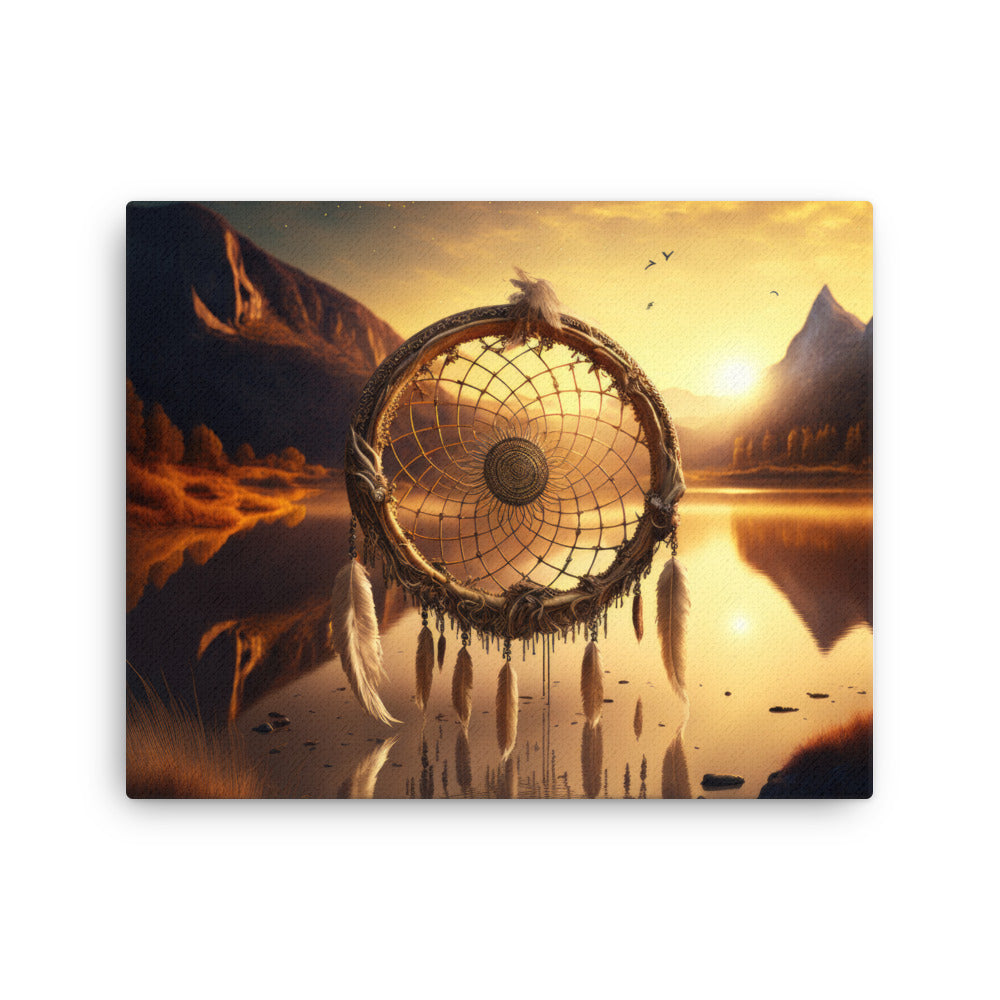 Chakra energy dream guardian : symbol of connection canvas print texture detail close-up