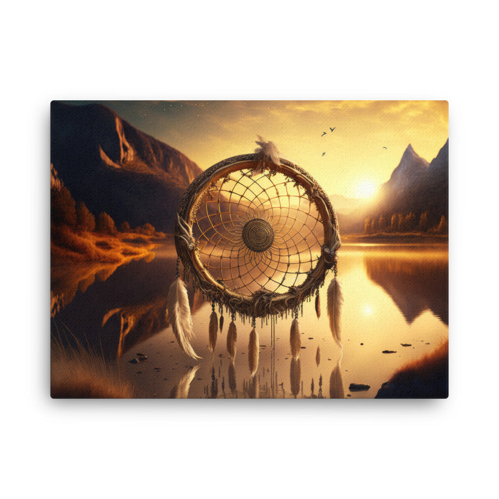 Chakra energy dream guardian : symbol of connection canvas wall art in living room mockup