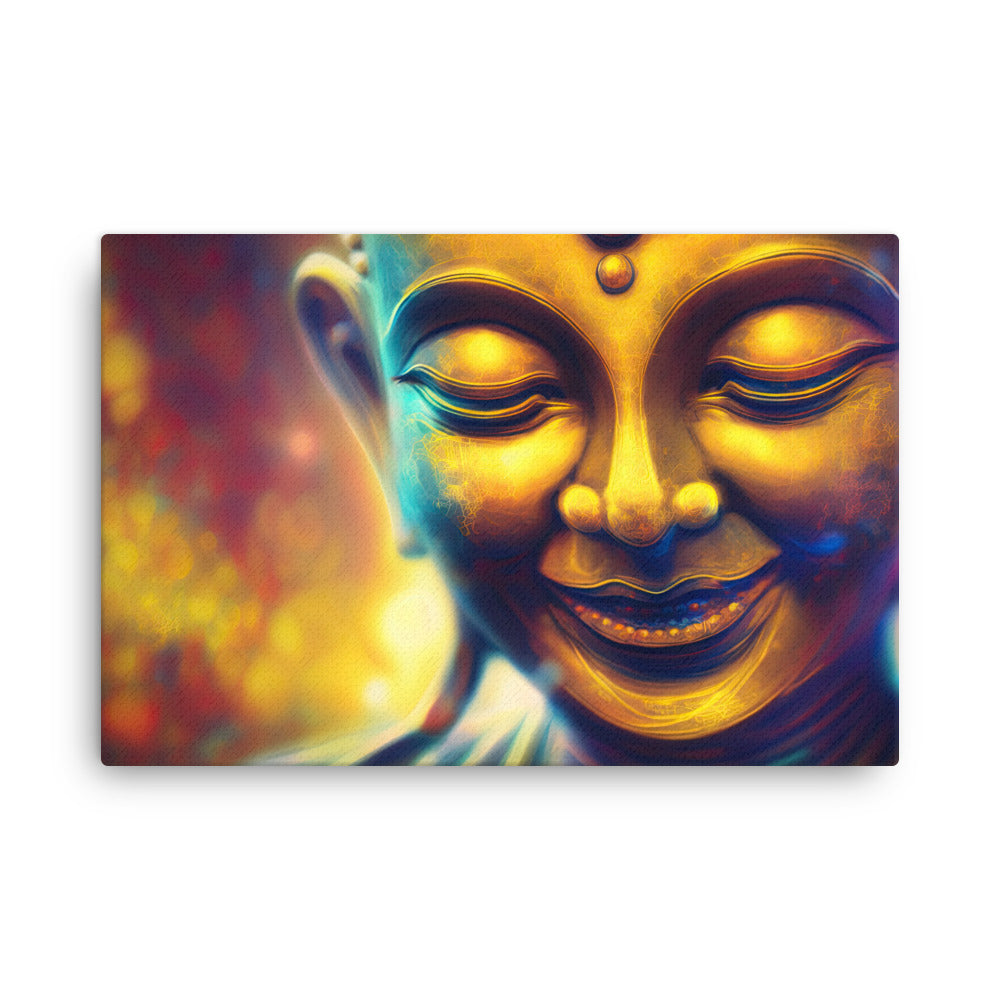 Yoga zen buddha's light canvas canvas wall art print