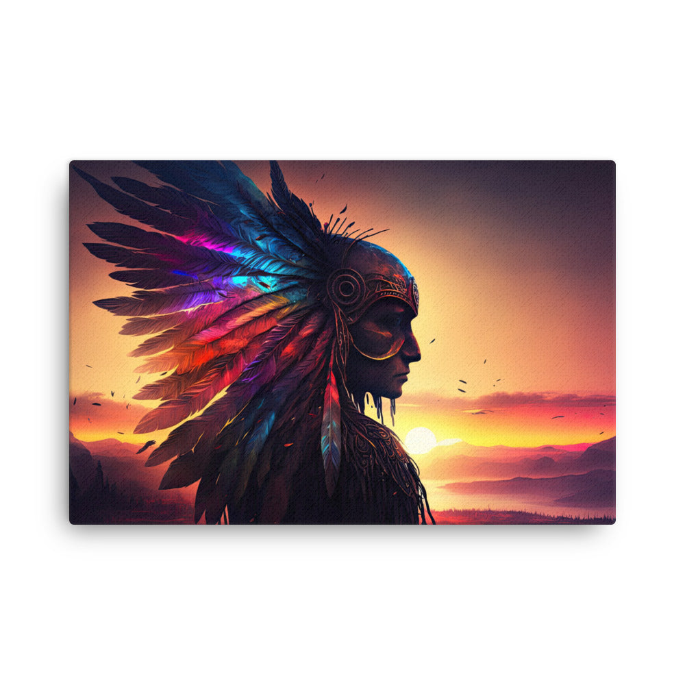 buddha meditation Yoga & Zen - Shamanic Wisd canvas wall art in living room mockup