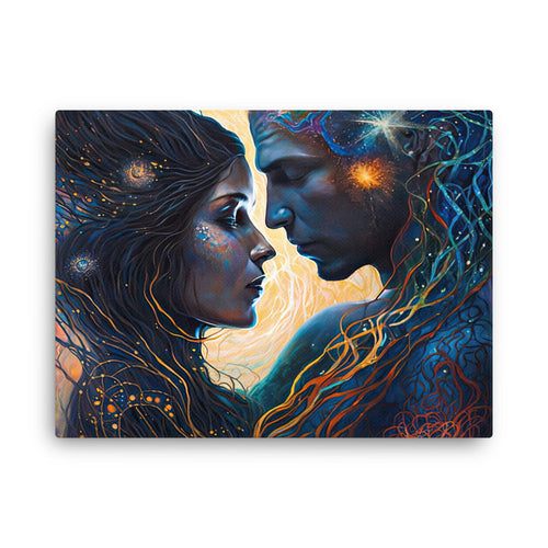 buddha meditation Spiritual Art - Deepest Joy Essence Art canvas wall art in bedroom mockup