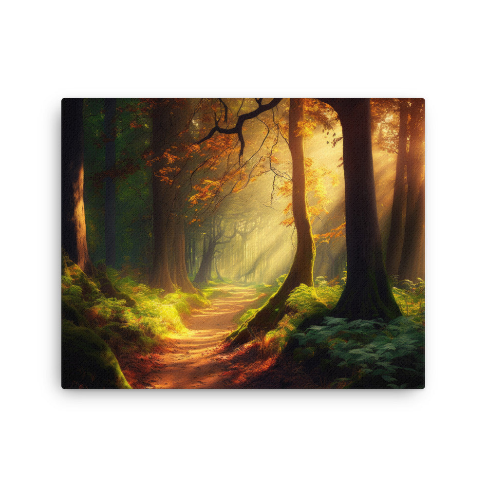 Nature shamanic golden rays sunshine canvas print texture detail close-up