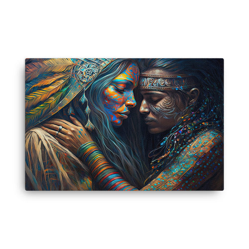 Chakra energy ayahuasca love canvas canvas wall art print