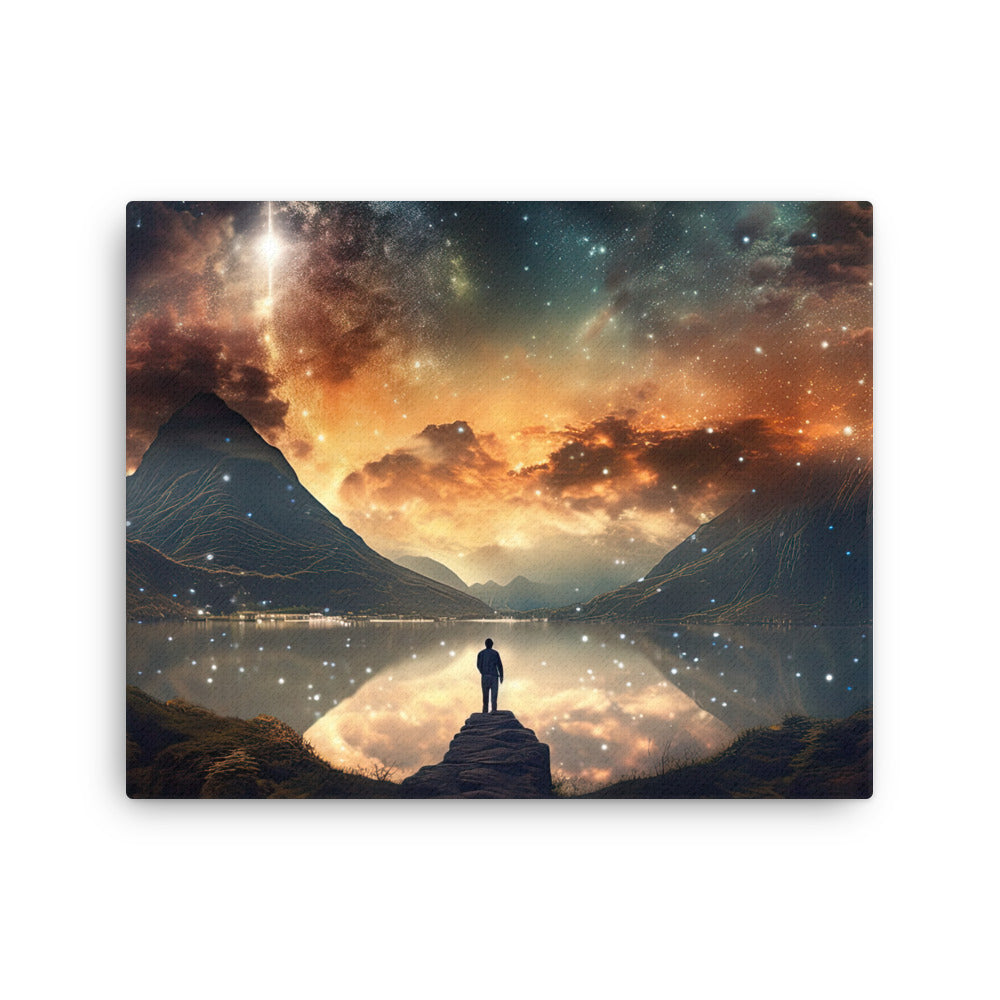 Nature shamanic celestial sky journey canvas print texture detail close-up