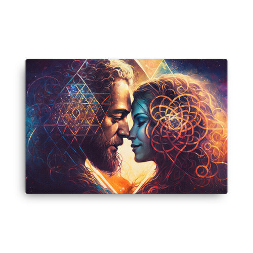 Spiritual love bond canvas canvas wall art print