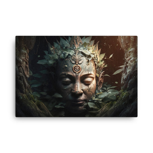 Yoga zen buddha nature canvas canvas wall art print