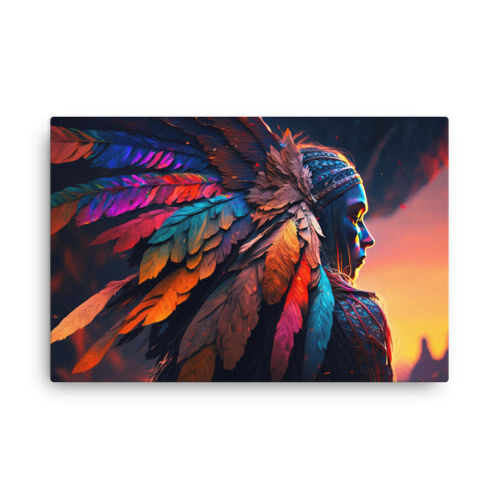 buddha meditation Shamanic Mysteries canvas wall art in living room mockup