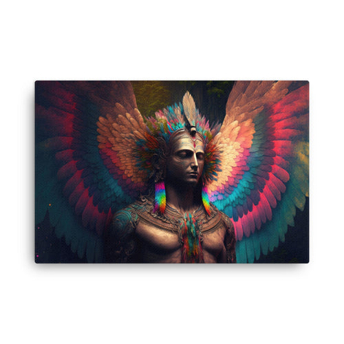 buddha meditation The Power Within canvas wall art in living room mockup