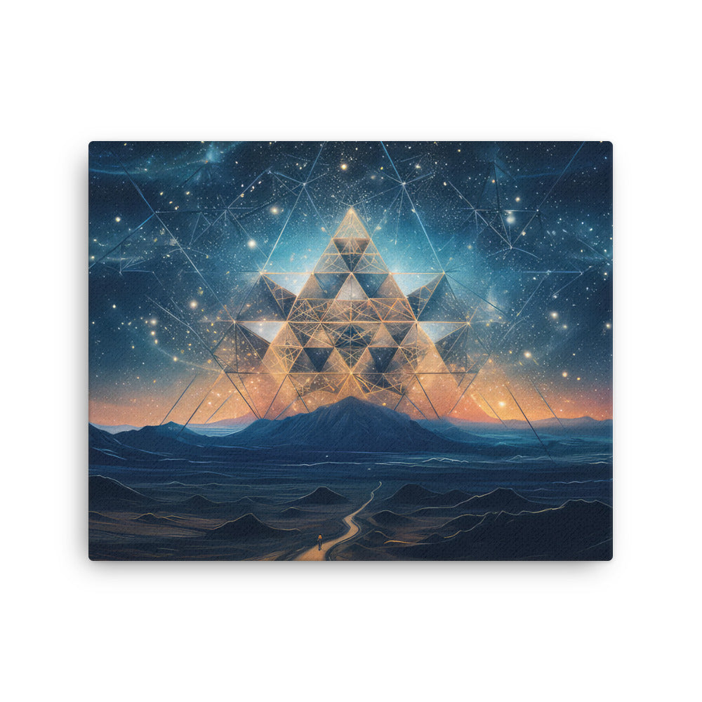 sacred geometry Sacred Geometry - Symmetry Art: Geometry Of Existence Wall Art ( canvas wall art in meditation space mockup