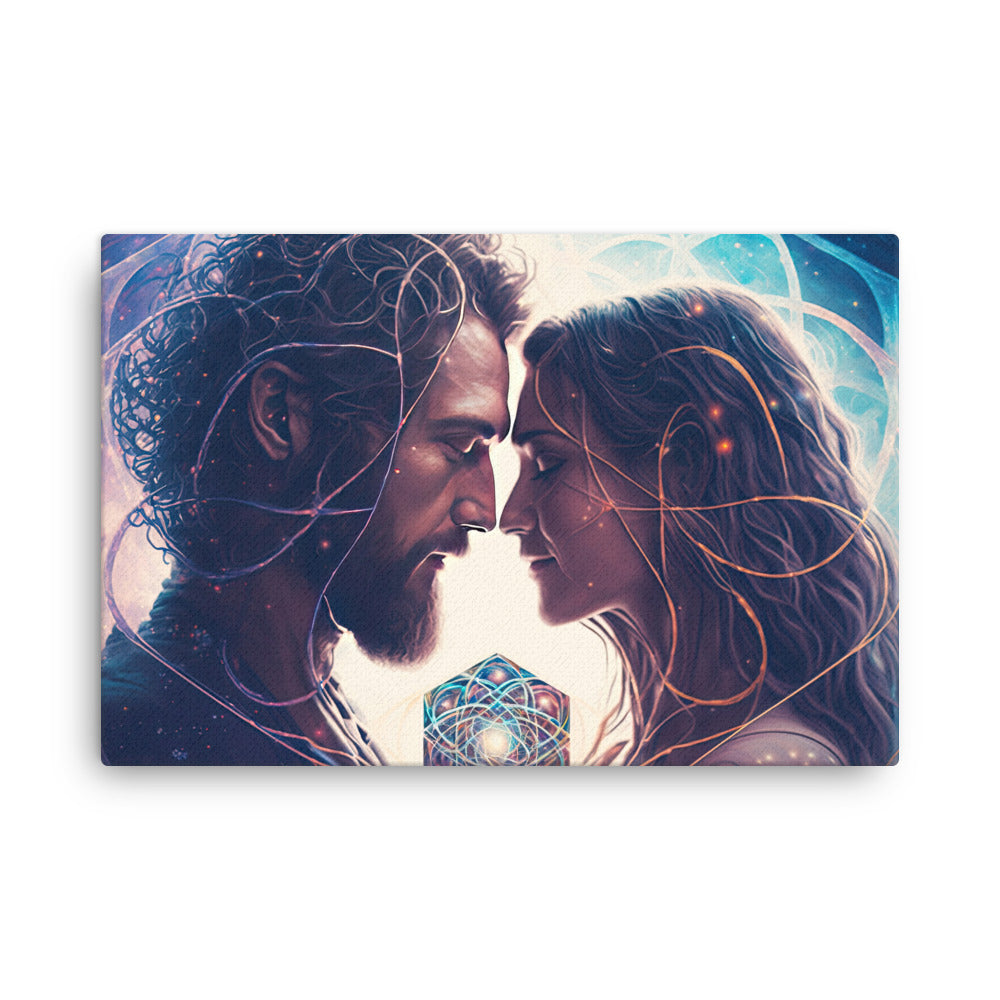 Spiritual magical love bond canvas wall art print