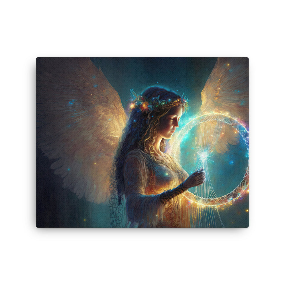 Chakra energy angel messengers canvas canvas print texture detail close-up