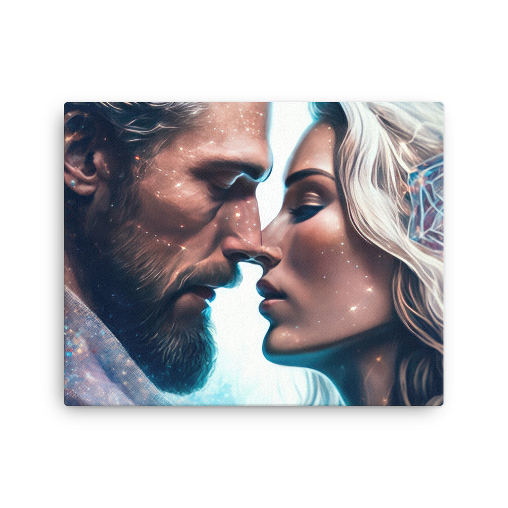Spiritual lasting love canvas canvas print texture detail close-up
