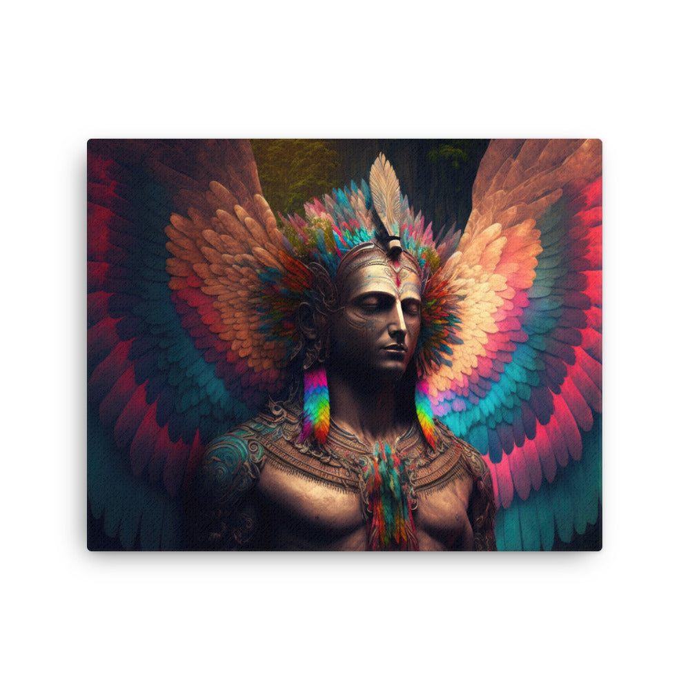 buddha meditation The Power Within canvas wall art in meditation space mockup