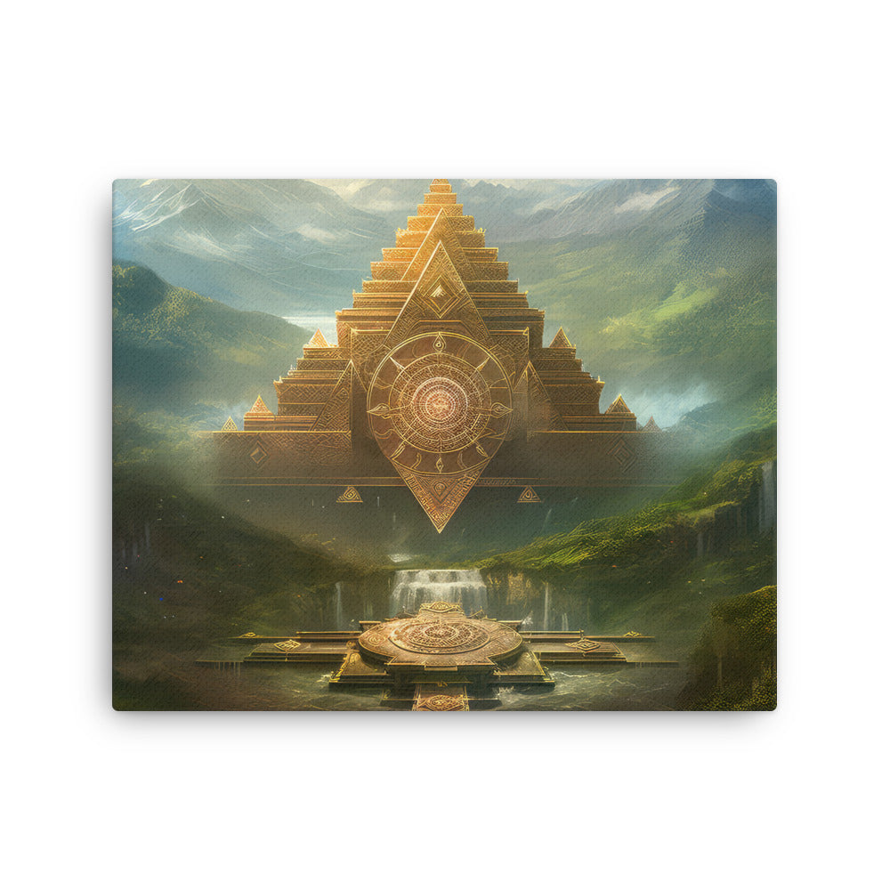 Sacred geometry symmetry art: essence canvas print texture detail close-up