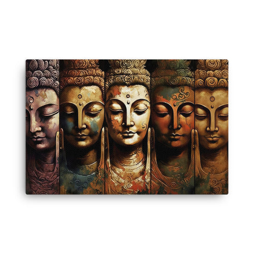 Yoga zen ascending buddha canvas canvas wall art print